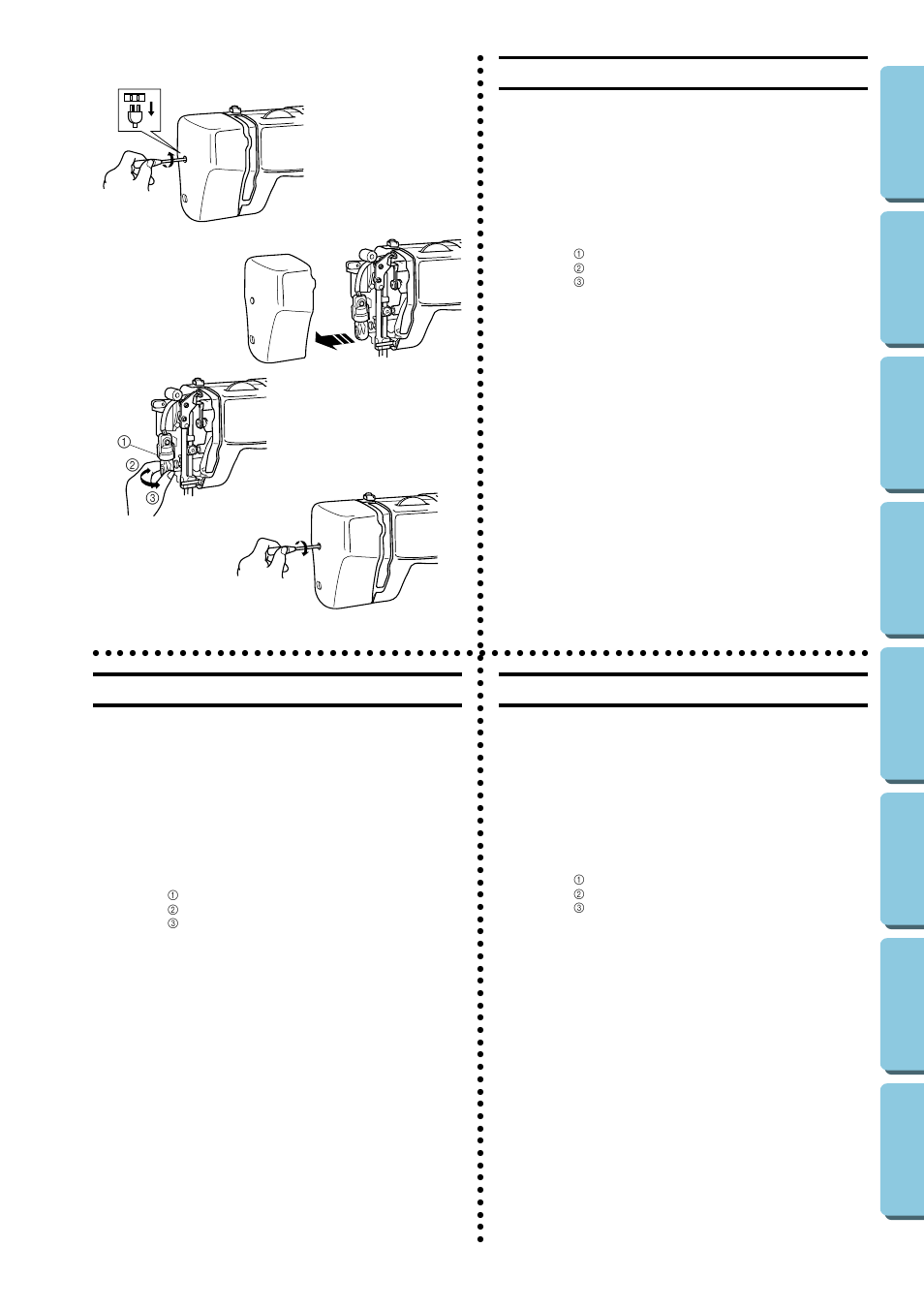 Maintenance, Changing the bulb, Cambio de la bombilla | Remplacement de l’ampoule, Ac b d | Brother XL-5130 5232 5340 User Manual | Page 65 / 77