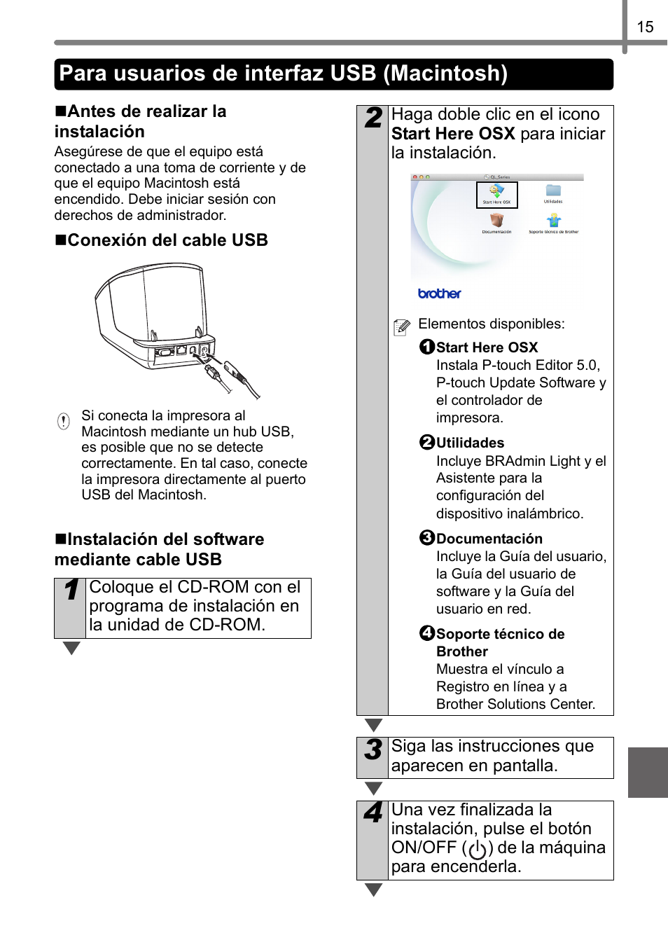 Para usuarios de interfaz usb (macintosh) | Brother QL-720NW User Manual | Page 67 / 93