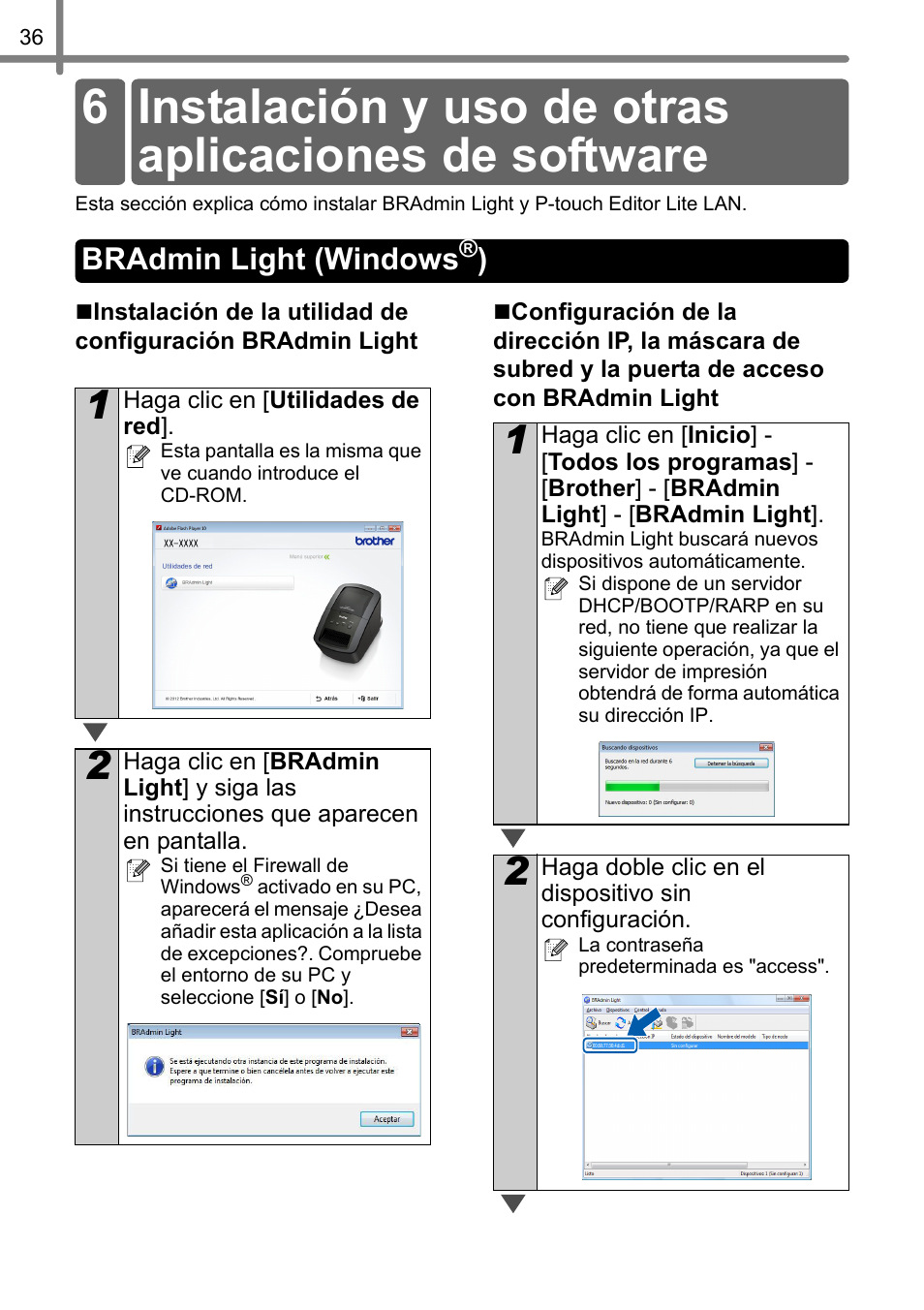 Bradmin light (windows®), Bradmin light (windows | Brother QL-720NW User Manual | Page 88 / 93