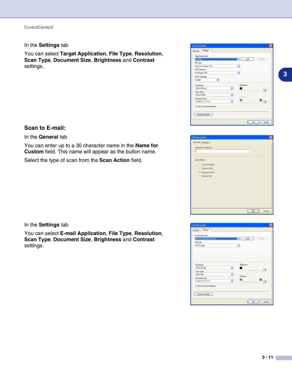 Scan to e-mail | Brother MFC-9420CN User Manual | Page 61 / 145