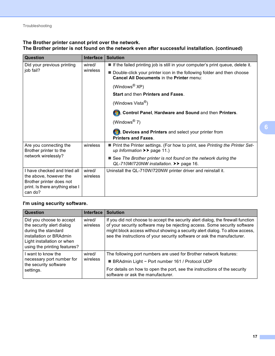 Brother QL-720NW User Manual | Page 22 / 48