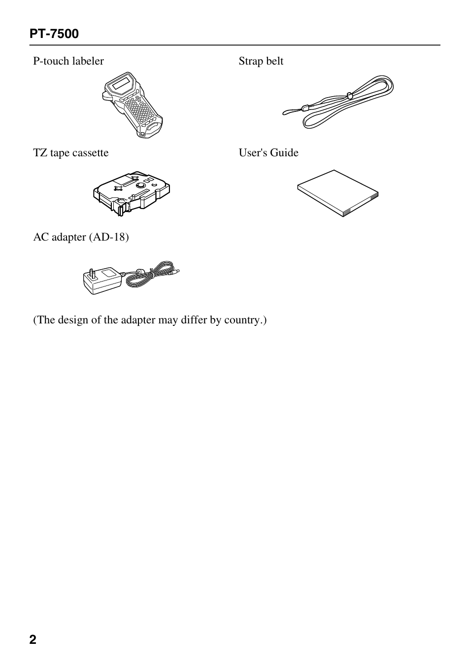 Brother PT-7500 User Manual | Page 17 / 103