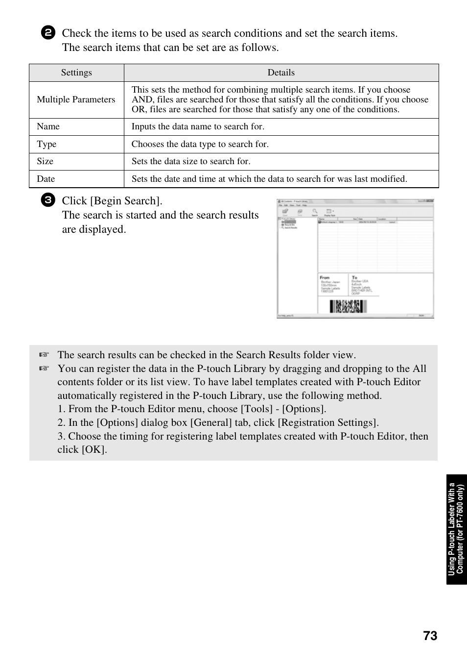Brother PT-7500 User Manual | Page 88 / 103