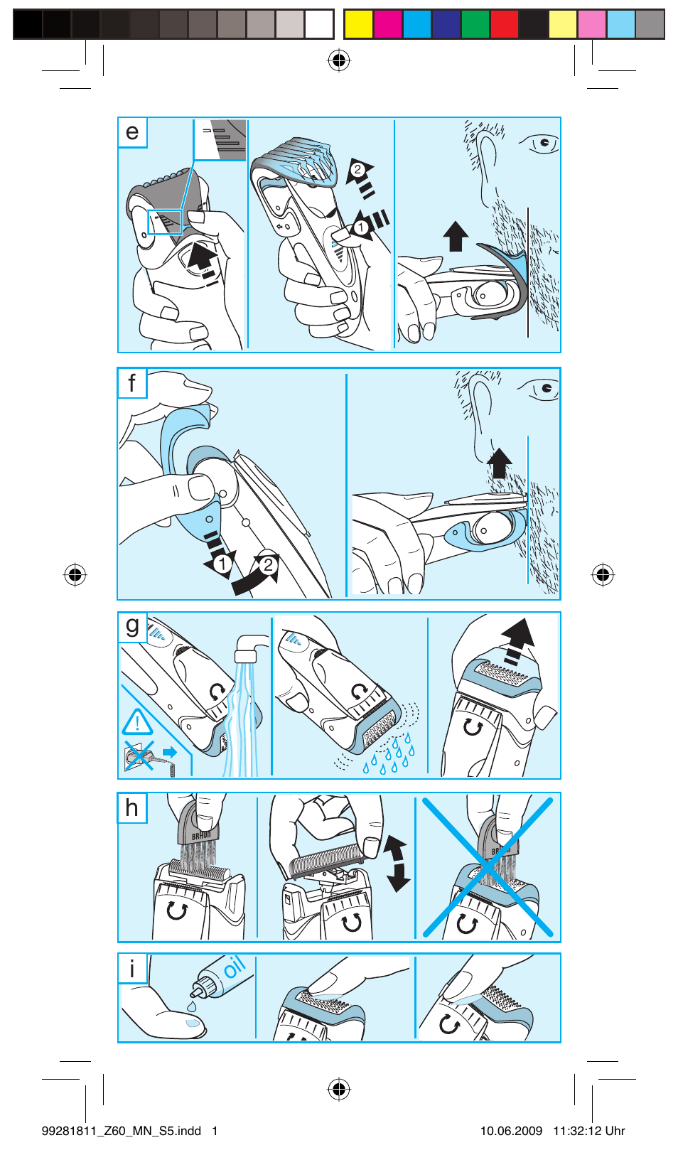Eh f i g | Braun Z60 Cruzer4, body&face User Manual | Page 5 / 66