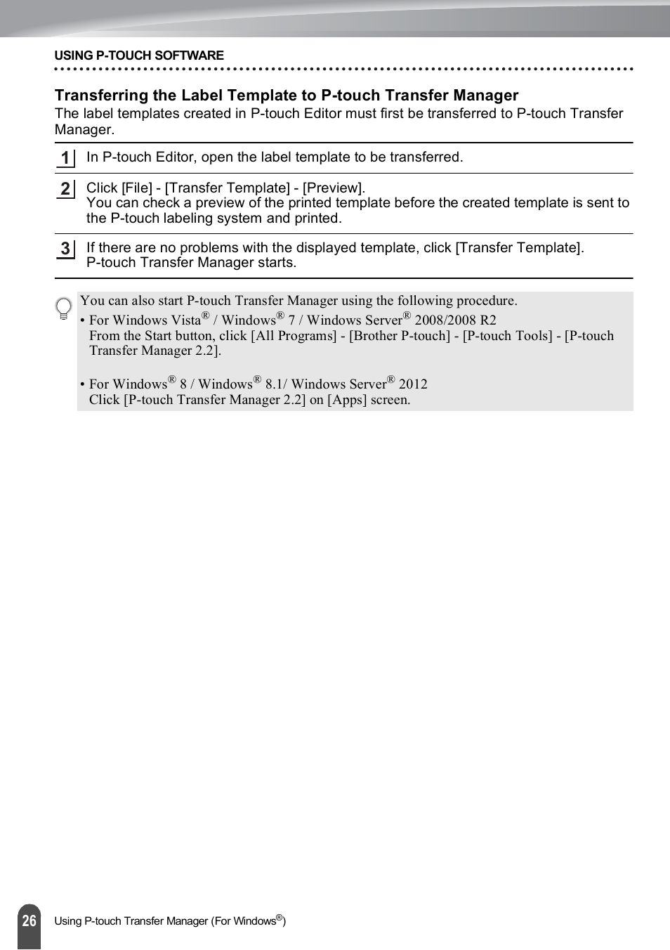 P. 26 | Brother PT-E550W User Manual | Page 27 / 66