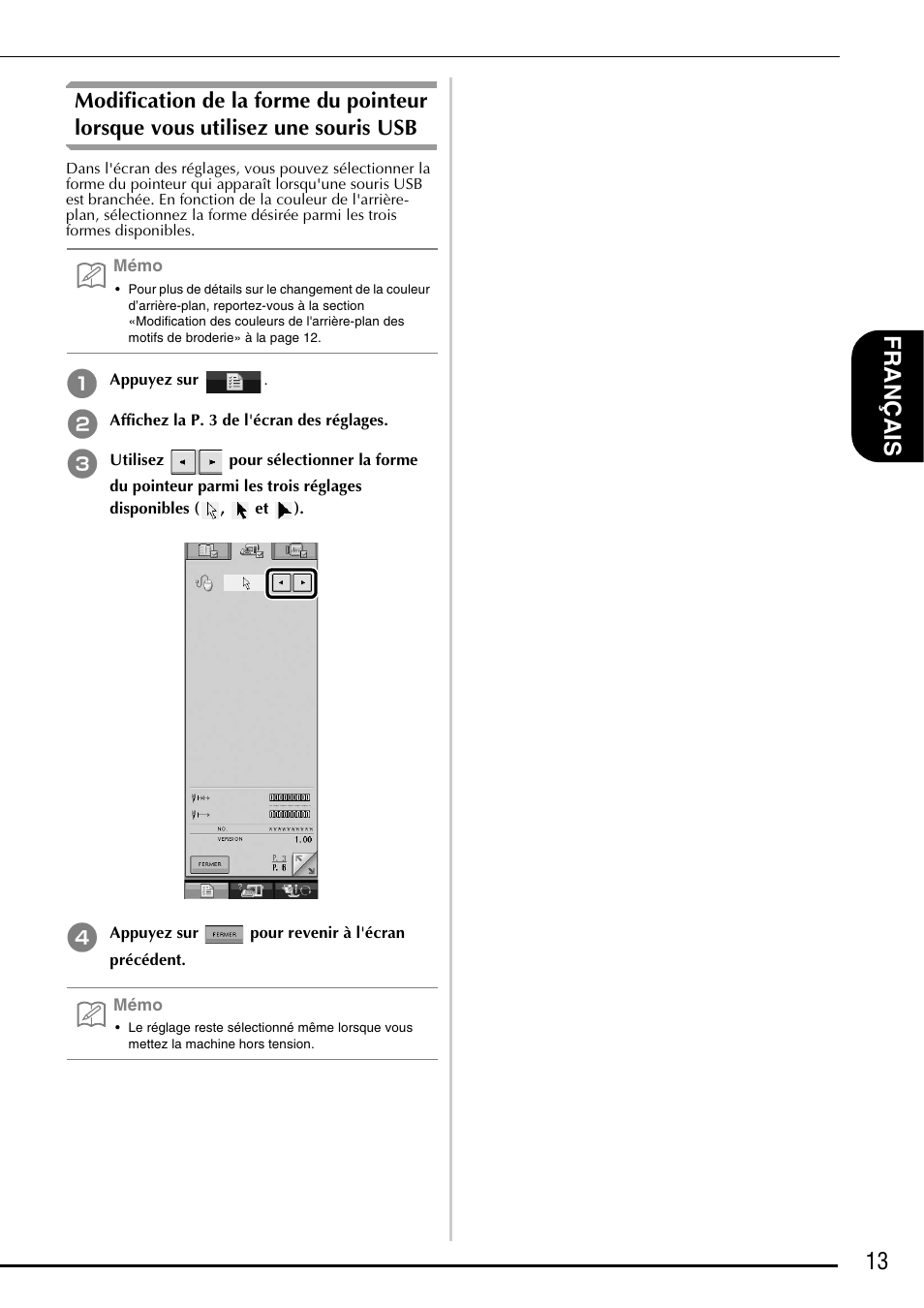 13 fra nçais | Brother Innov-is 5000 User Manual | Page 39 / 76