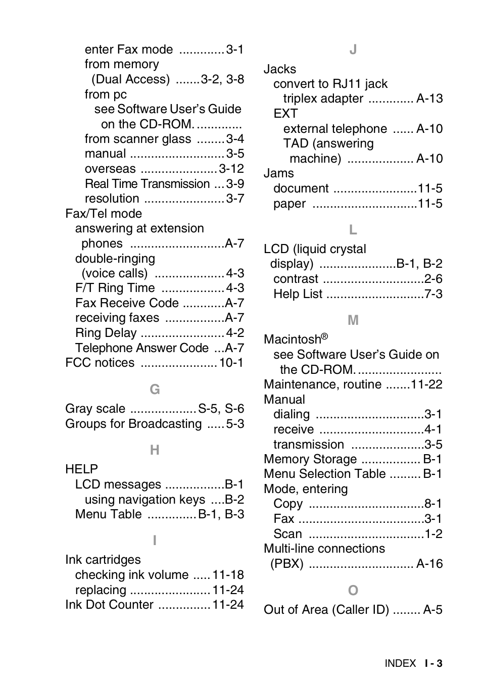 Brother MFC-420CN User Manual | Page 193 / 200
