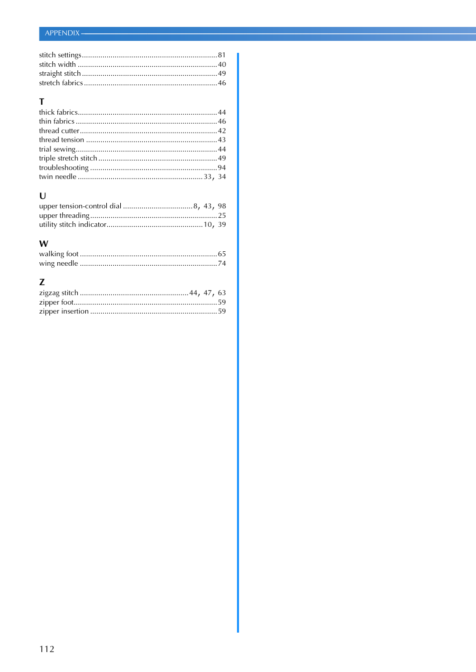 Brother DZ2750 User Manual | Page 114 / 116