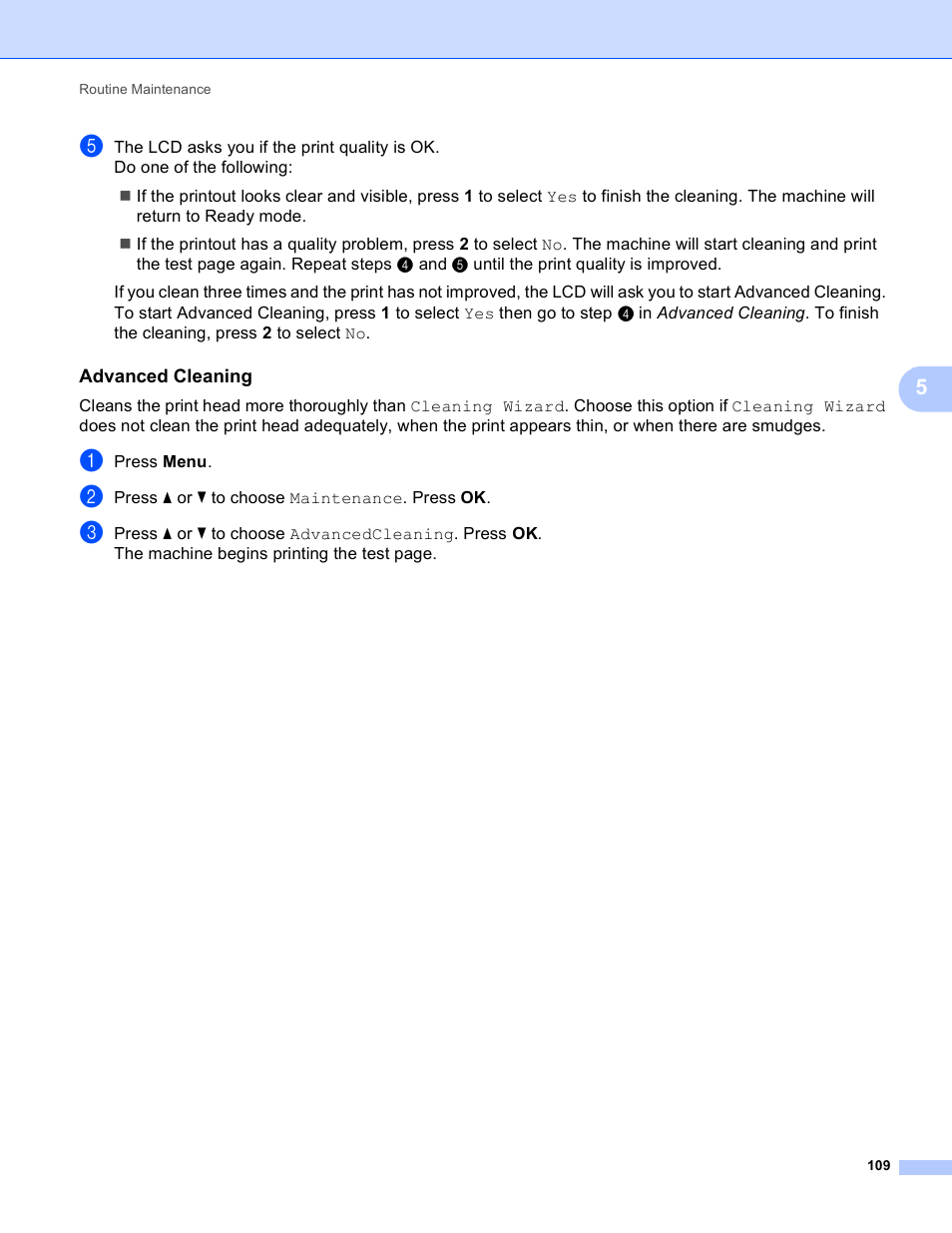 Advanced cleaning | Brother HL-S7000DN User Manual | Page 115 / 161