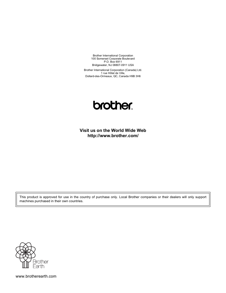 Brother usa/can | Brother HL-S7000DN User Manual | Page 161 / 161