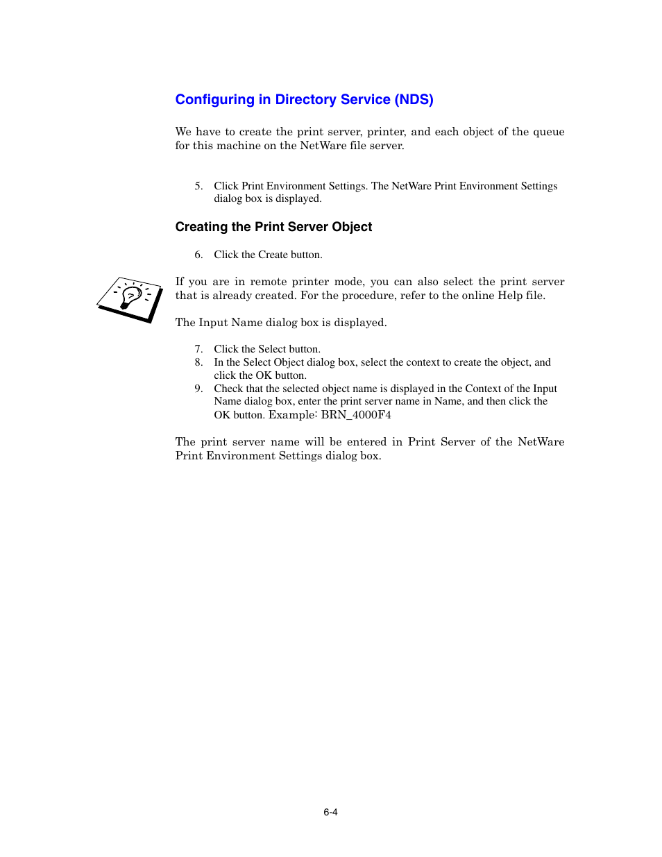 Configuring in directory service (nds) | Brother HL-4000CN User Manual | Page 51 / 78