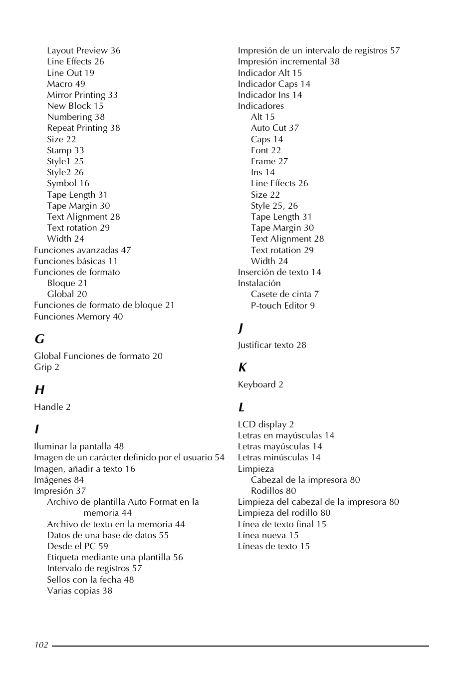 Brother PT-9600 User Manual | Page 232 / 235