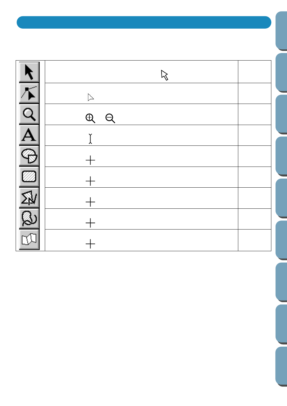 Using the tool box | Brother PE-DESIGN Ver.432 User Manual | Page 104 / 200