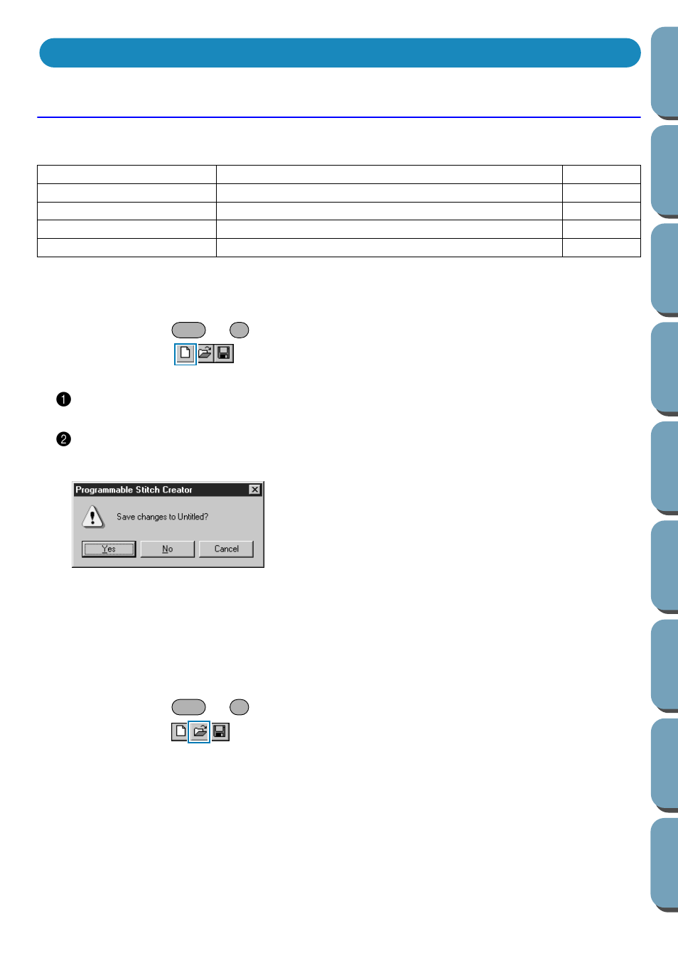 Using the menu bar, File menu, Open | Brother PE-DESIGN Ver.432 User Manual | Page 184 / 200