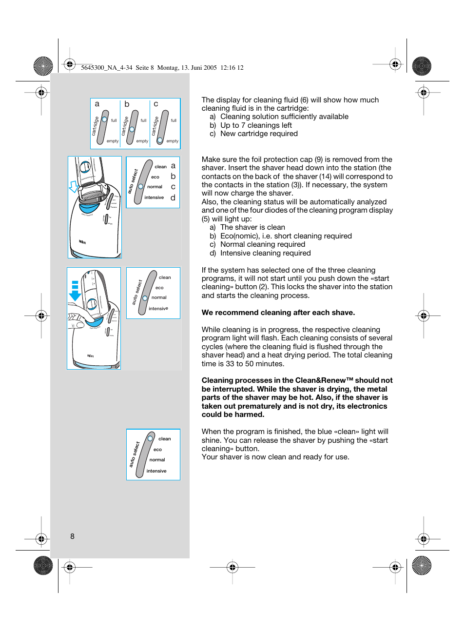Ab c, Ab c d | Braun 8781 Activator User Manual | Page 8 / 32