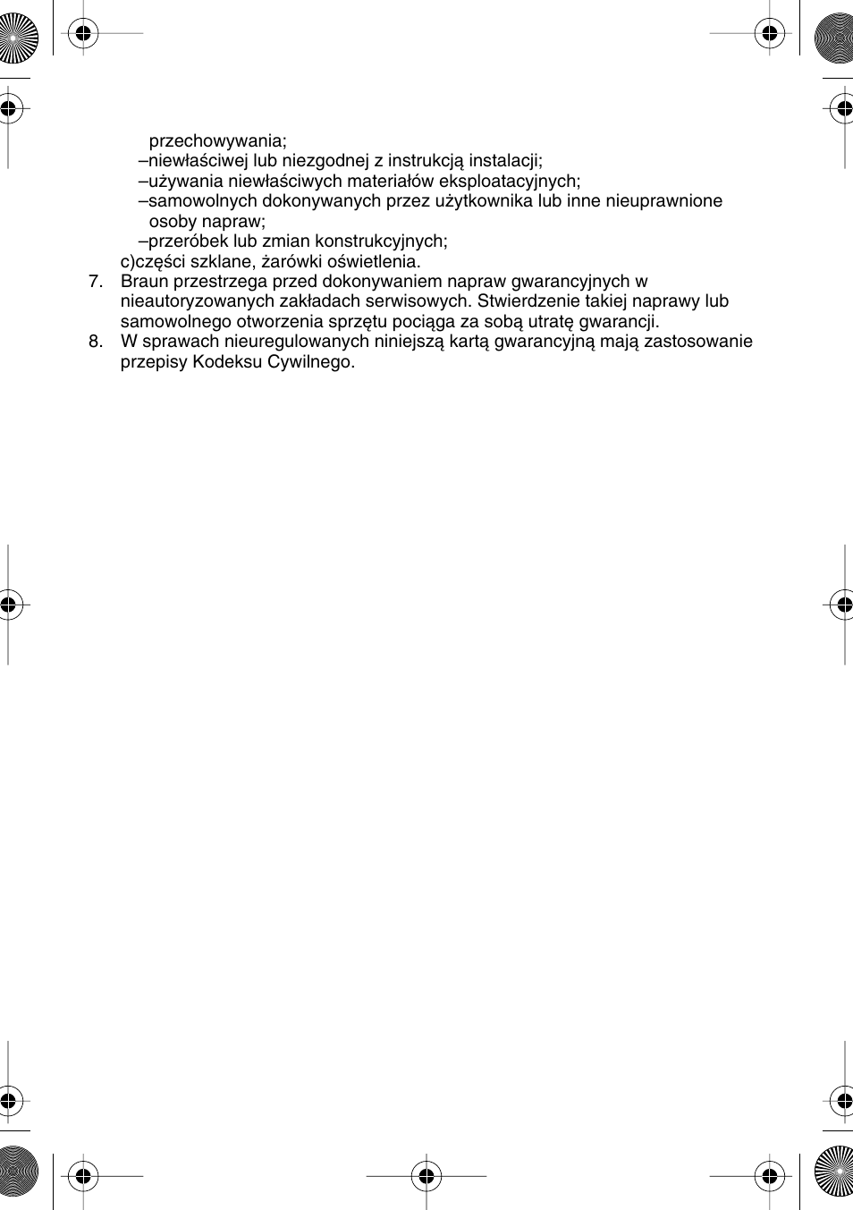 Braun 1008 Braun 1000 User Manual | Page 34 / 40