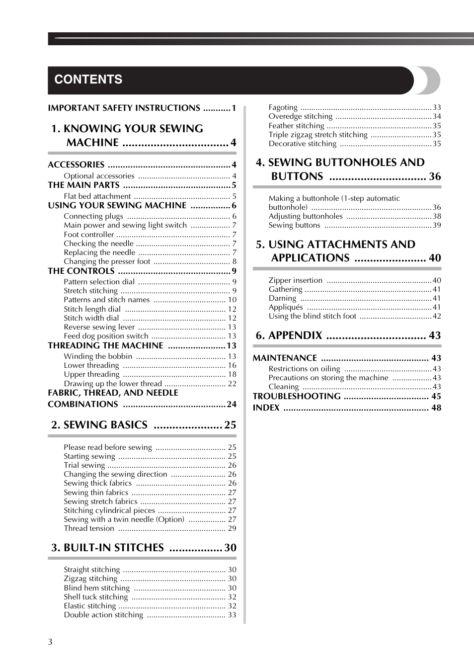 Brother XT37 User Manual | Page 4 / 52