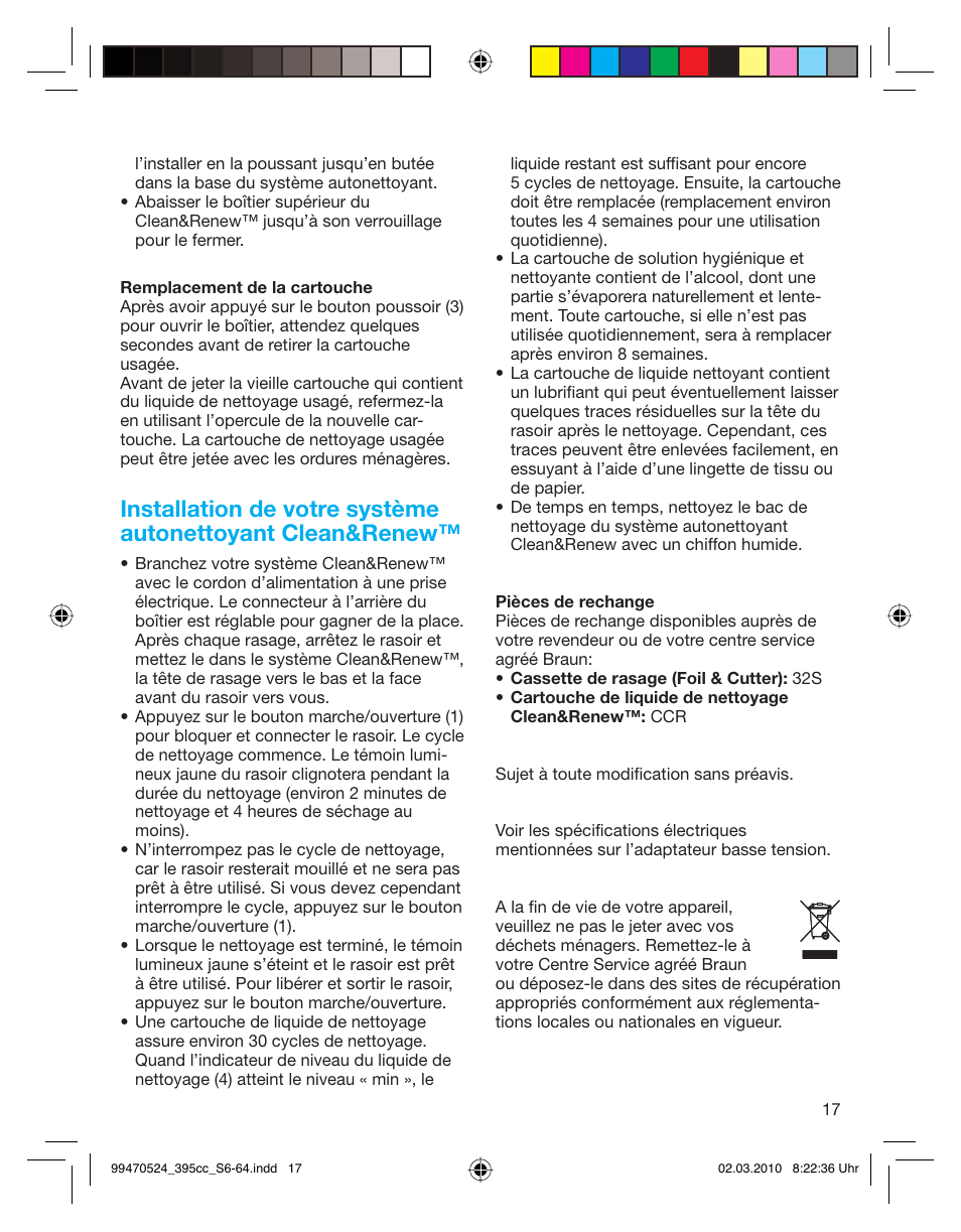 Braun 395cc-3 Series 3 User Manual | Page 17 / 62