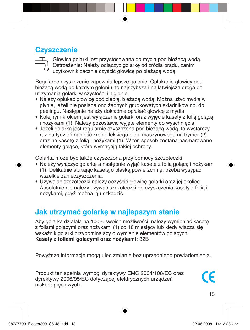 Czyszczenie, Jak utrzymać golarkę w najlepszym stanie | Braun 300 Series 3  RU User Manual | Page 12 / 45