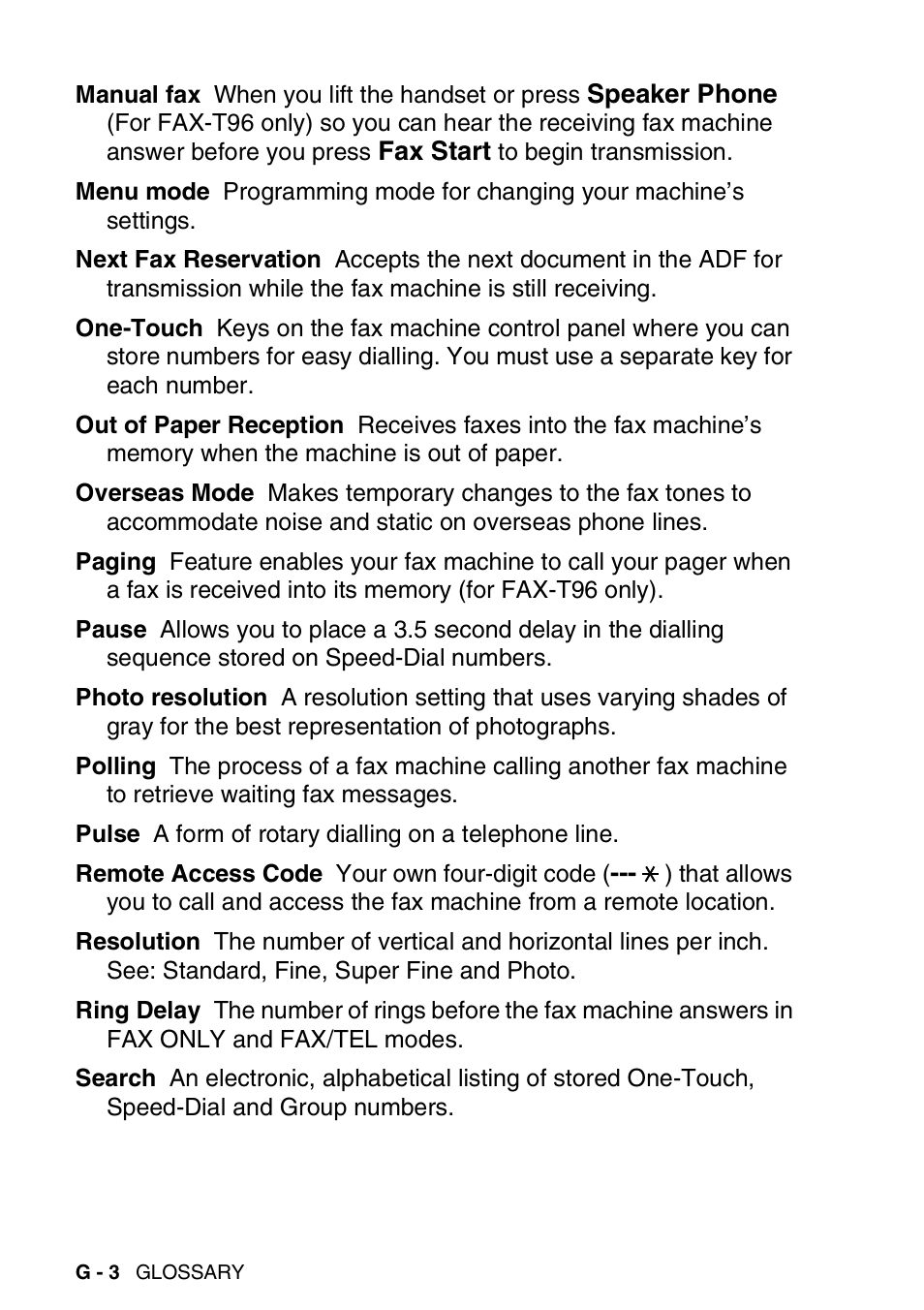 Brother FAX-T94 User Manual | Page 156 / 166