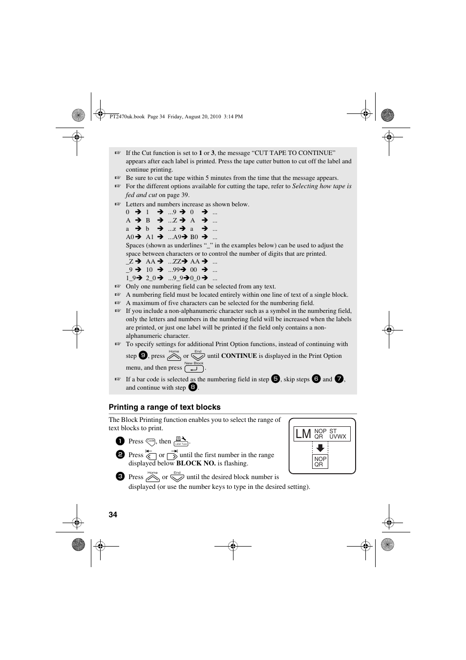 Brother PT-2470 User Manual | Page 44 / 66