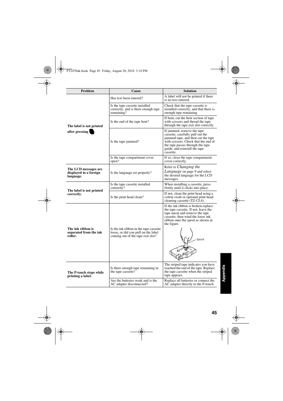 Brother PT-2470 User Manual | Page 55 / 66