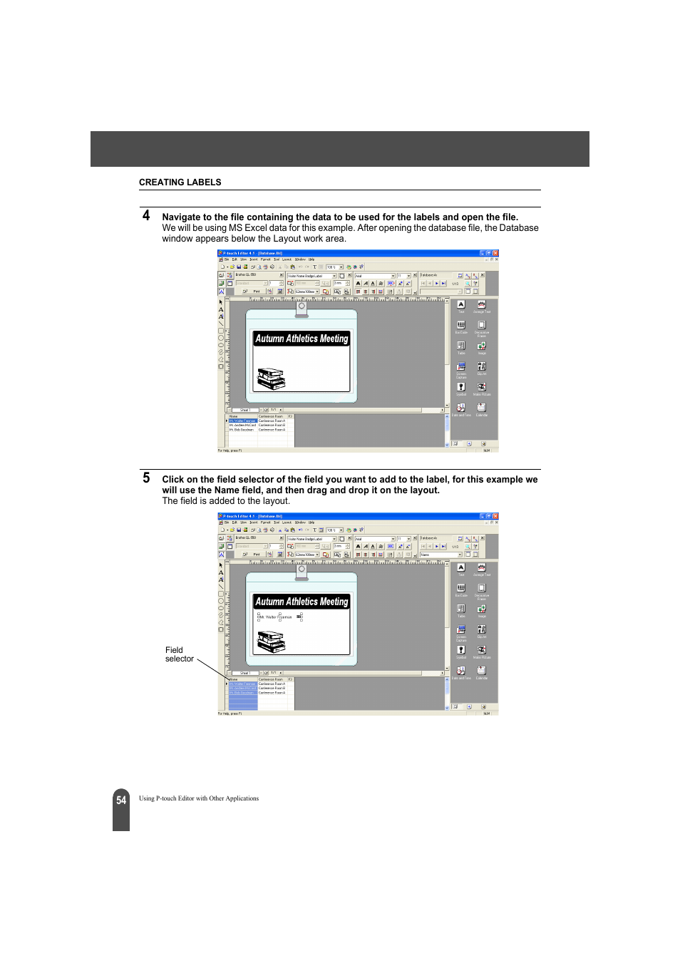 Brother QL-500A User Manual | Page 58 / 70