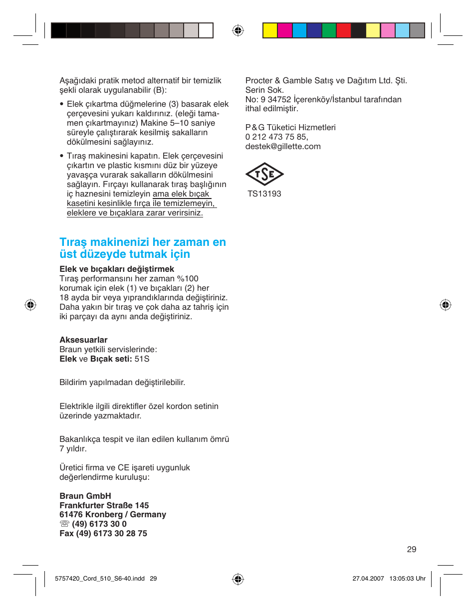 Braun 510 Series 5 User Manual | Page 28 / 35