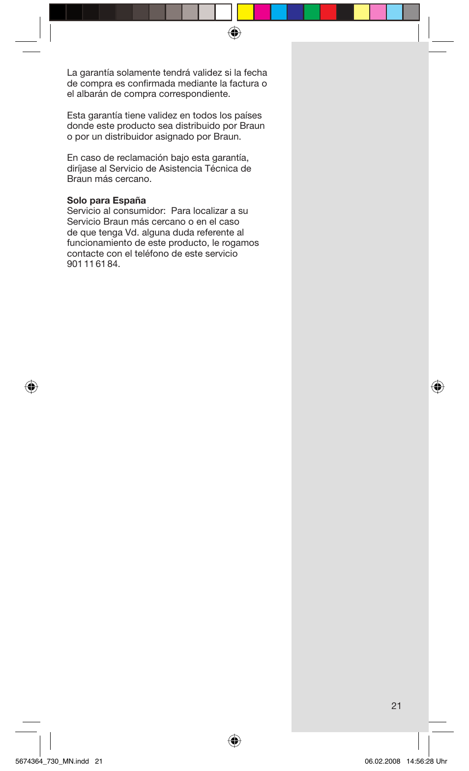Braun 720 Series 7  FR User Manual | Page 21 / 59