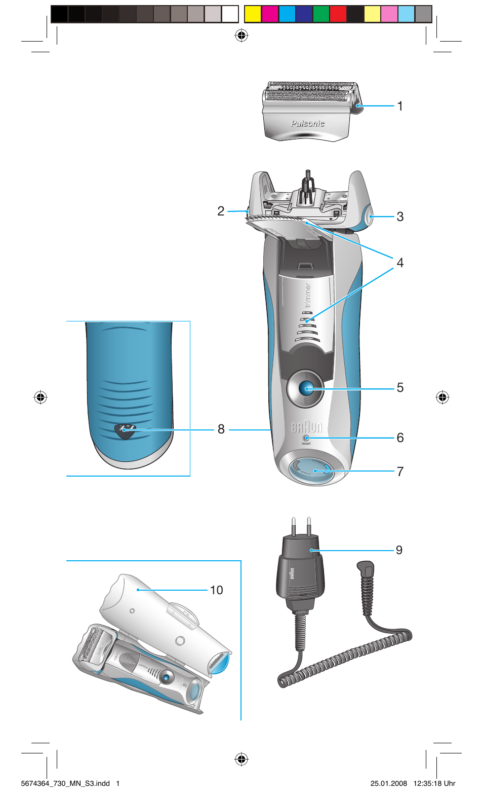 Braun 720 Series 7  FR User Manual | Page 3 / 59