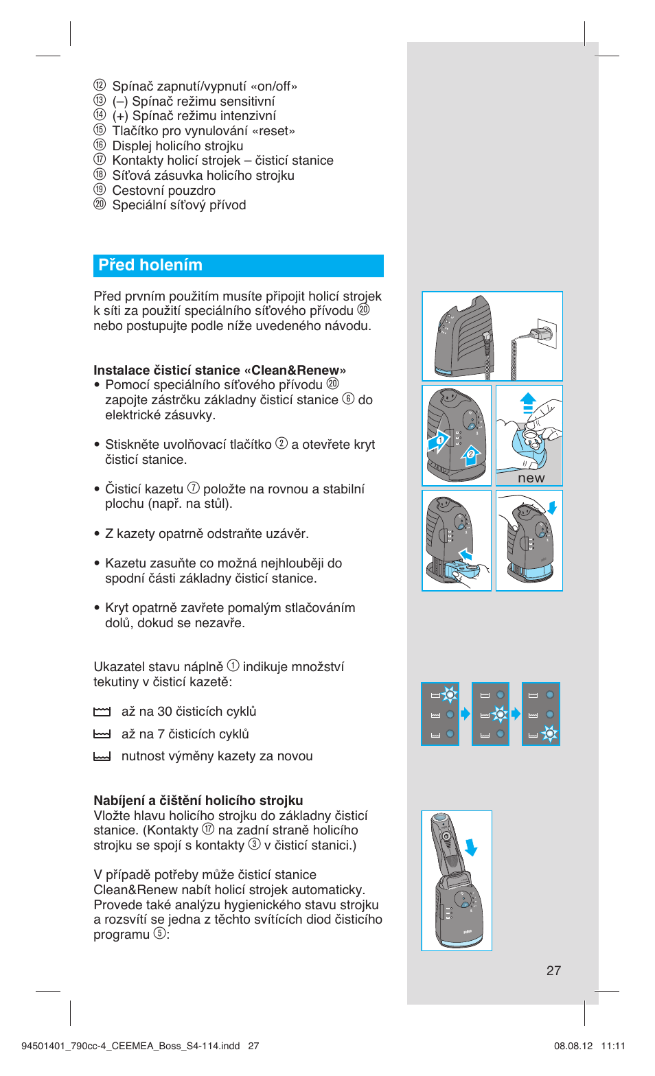 Před holením | Braun 790cc-4 Series 7  RU User Manual | Page 27 / 110