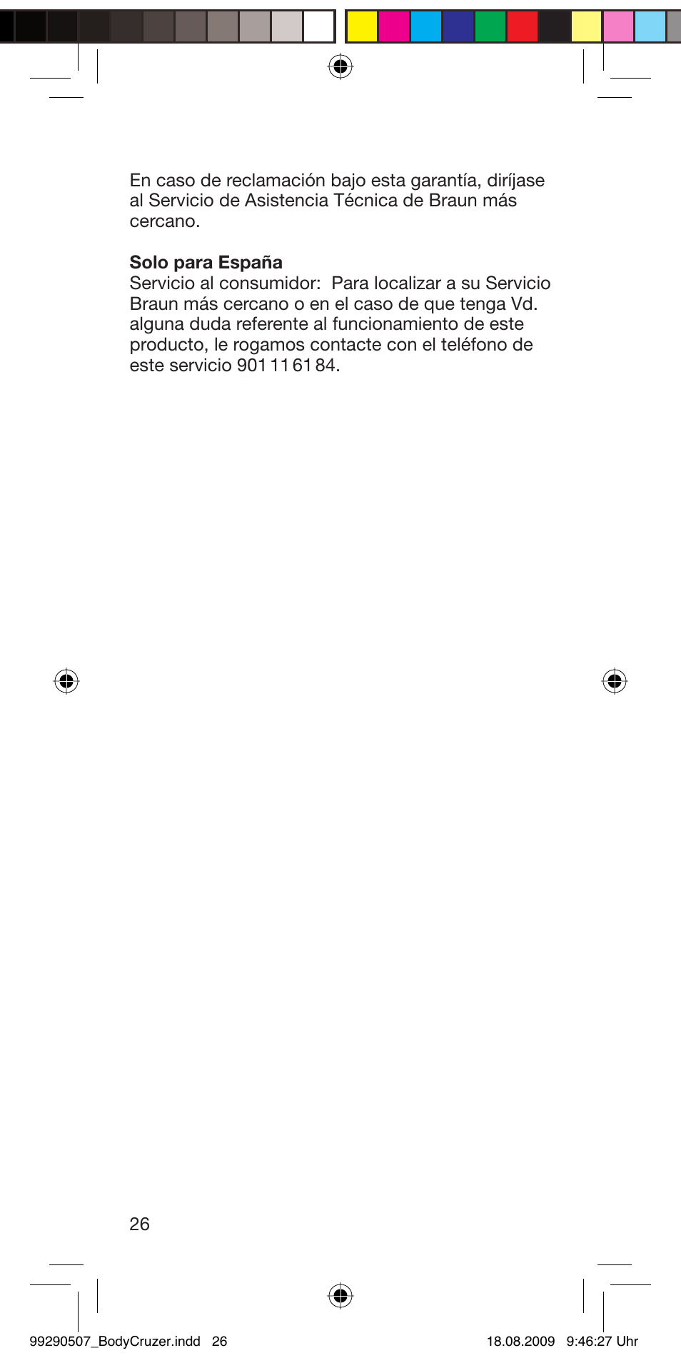 Braun B35 BodyCruzer User Manual | Page 25 / 70