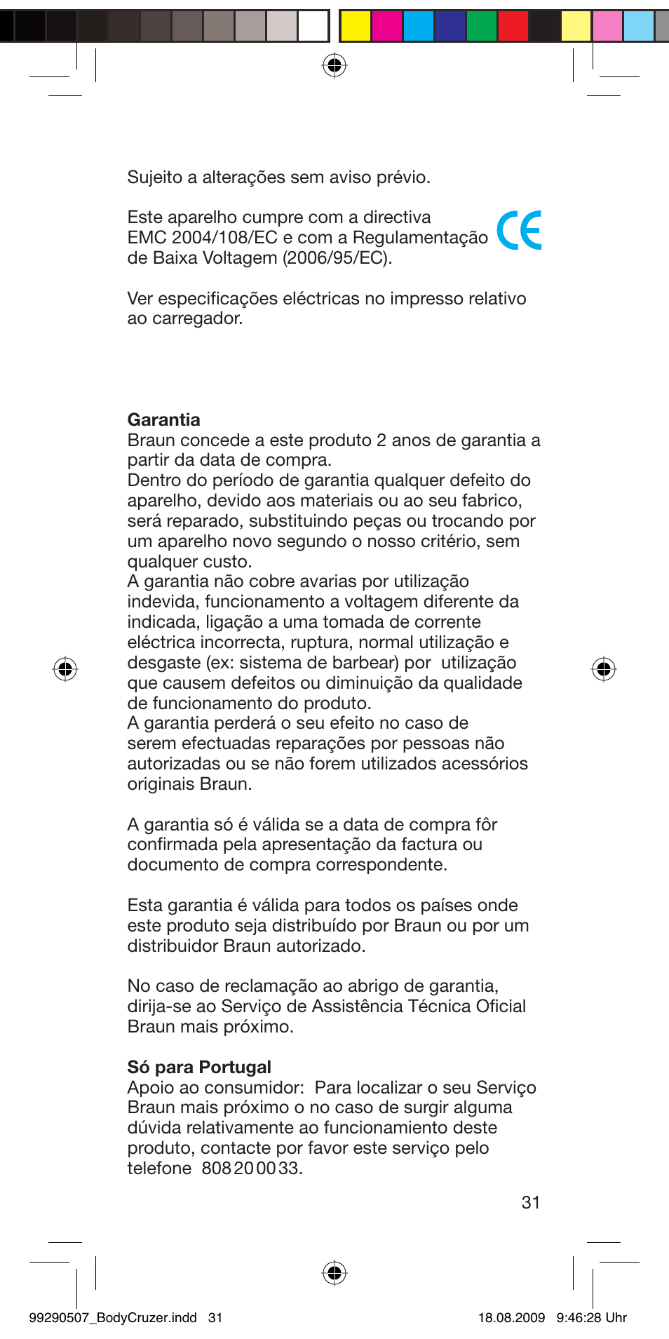 Braun B35 BodyCruzer User Manual | Page 30 / 70