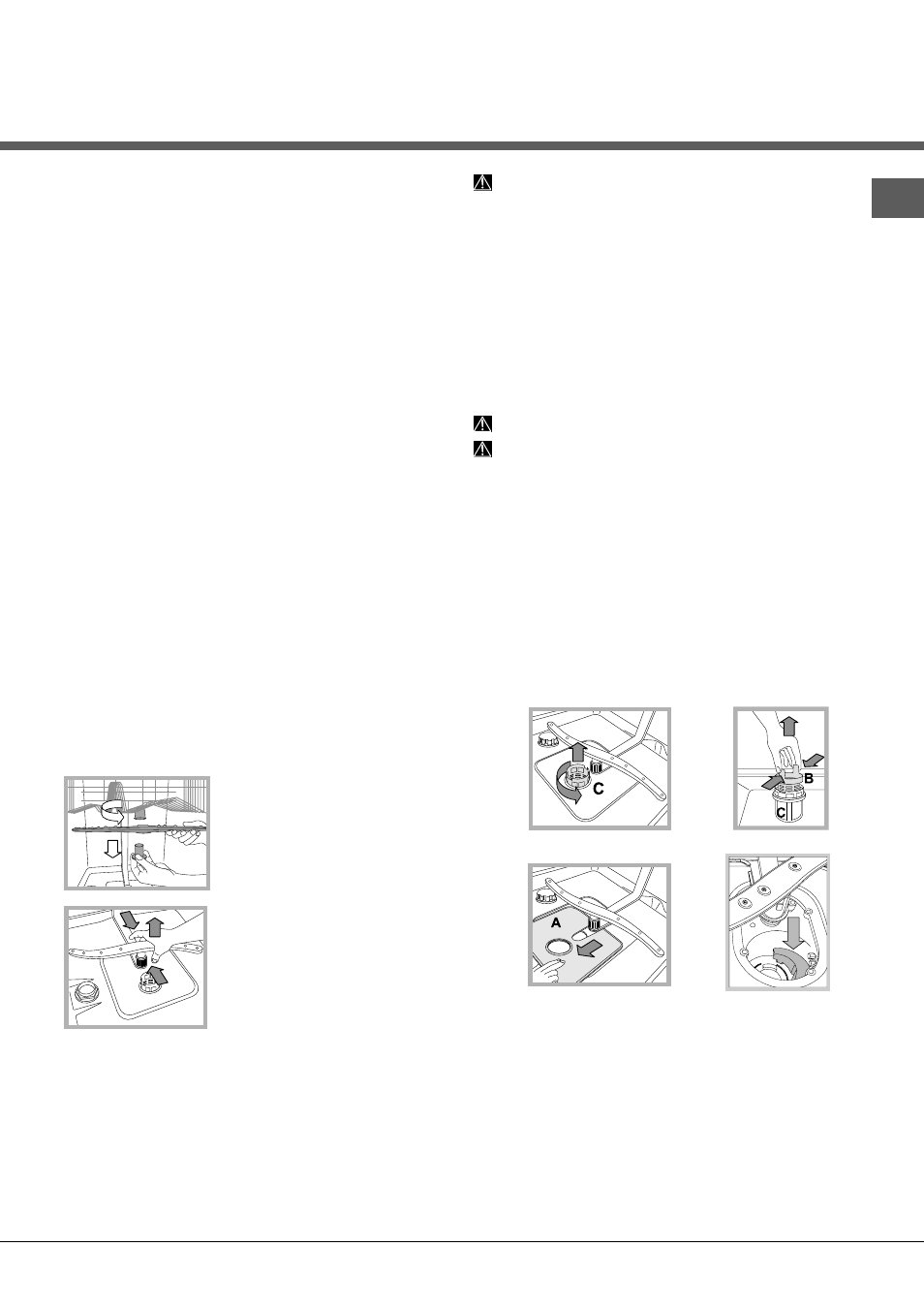 Mantenimiento y cuidados | Hotpoint Ariston LFTA+ 2164 A-HA.R User Manual | Page 69 / 84