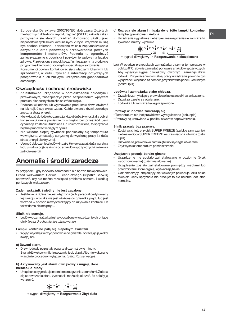 Hotpoint Ariston E4D xx xx User Manual | Page 47 / 52