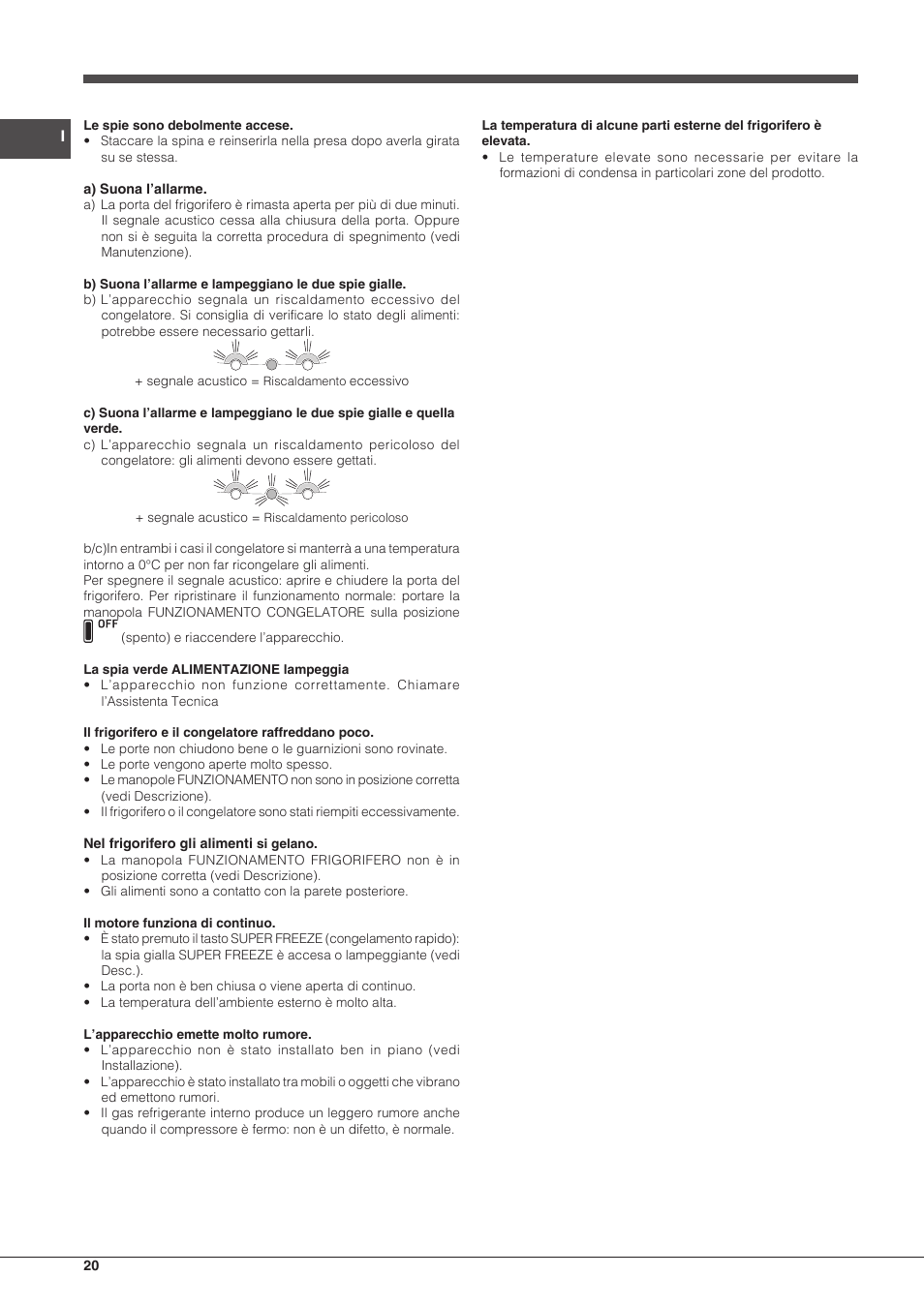 Hotpoint Ariston SBLxxxxNF User Manual | Page 20 / 52