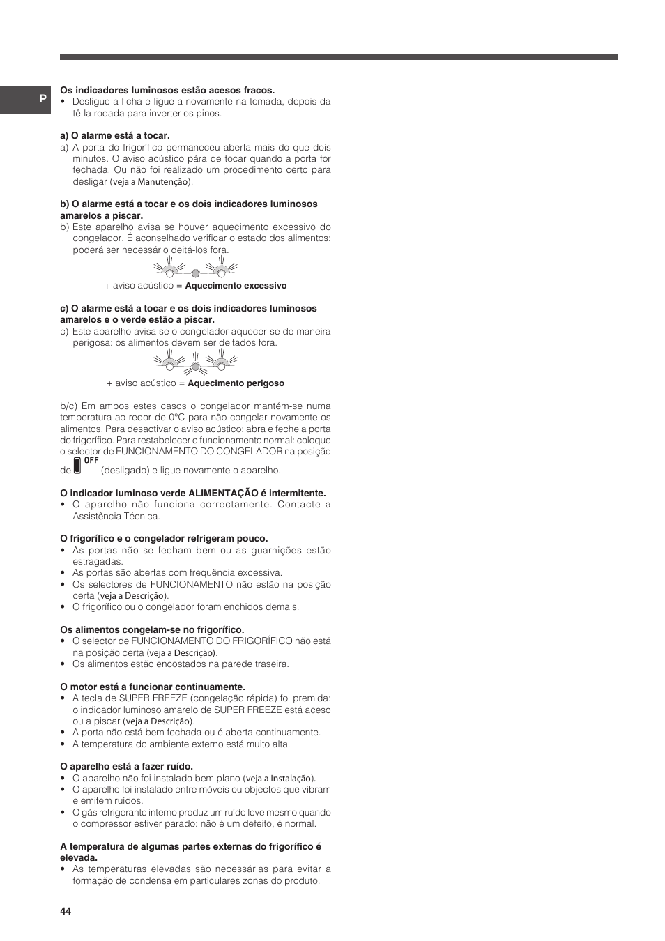 Hotpoint Ariston SBLxxxxNF User Manual | Page 44 / 52