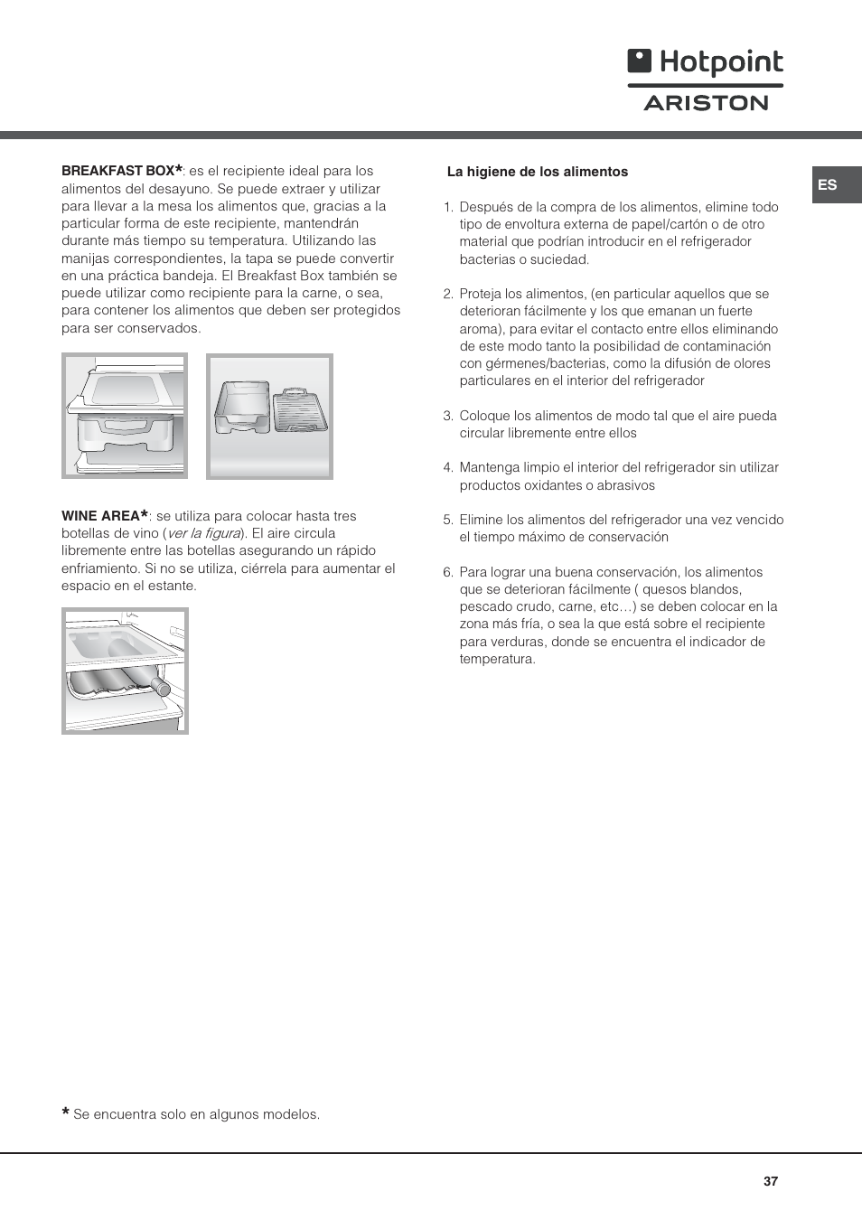Hotpoint Ariston Una puerta SDS 1722 J-HA User Manual | Page 37 / 88