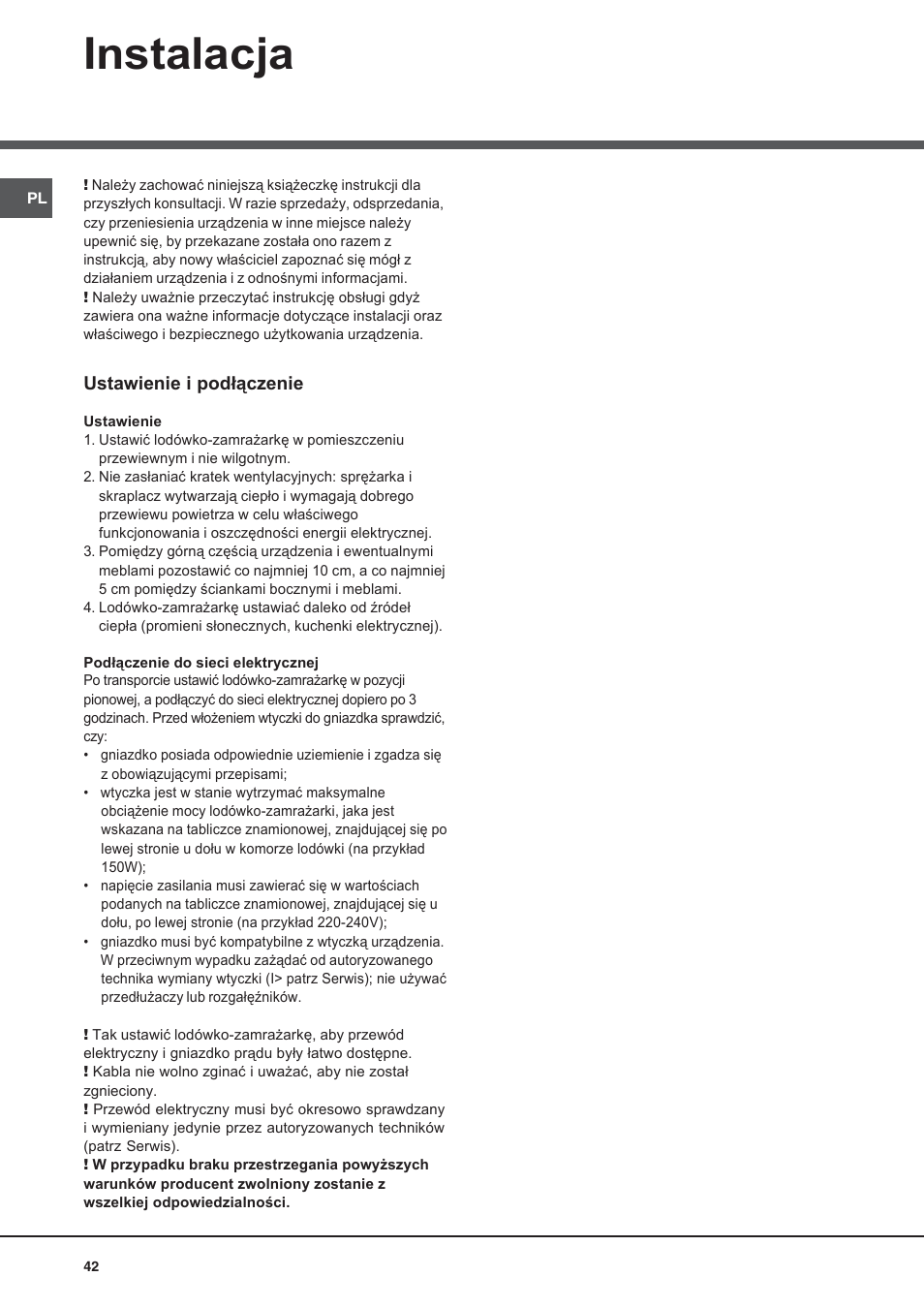 Hotpoint Ariston Bajo encimera BTSZ 1632-HA User Manual | Page 42 / 72