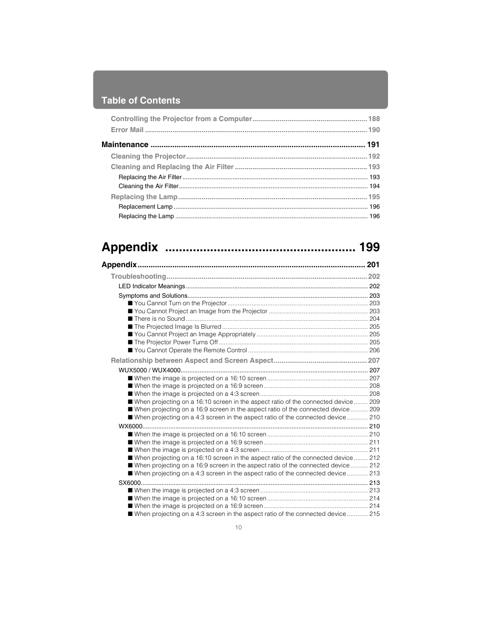 Canon XEED SX6000 User Manual | Page 10 / 240