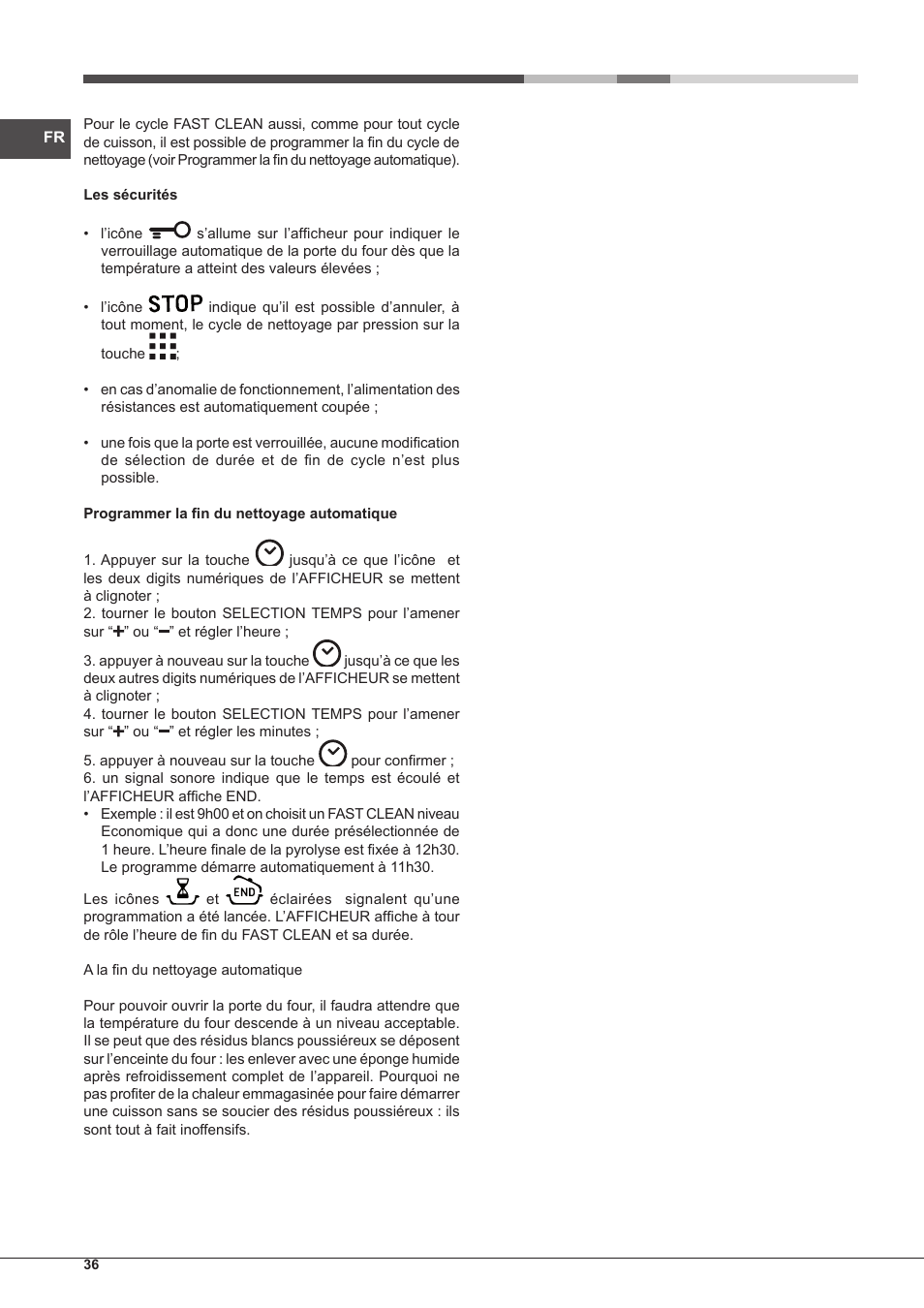 Hotpoint Ariston Style FH 89 P IX-HA S User Manual | Page 36 / 56