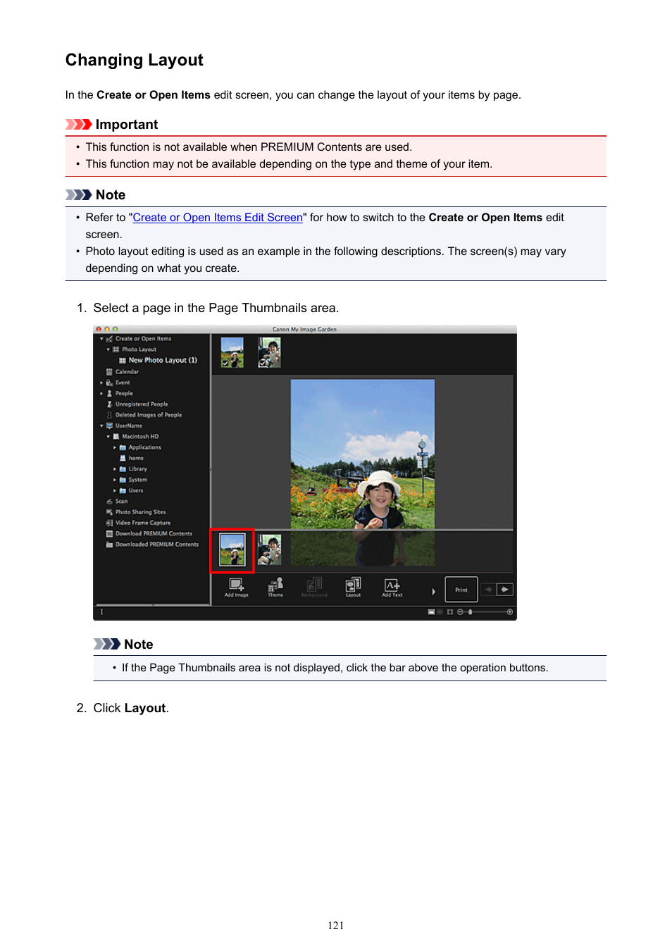 Changing layout | Canon PIXMA MX395 User Manual | Page 121 / 300