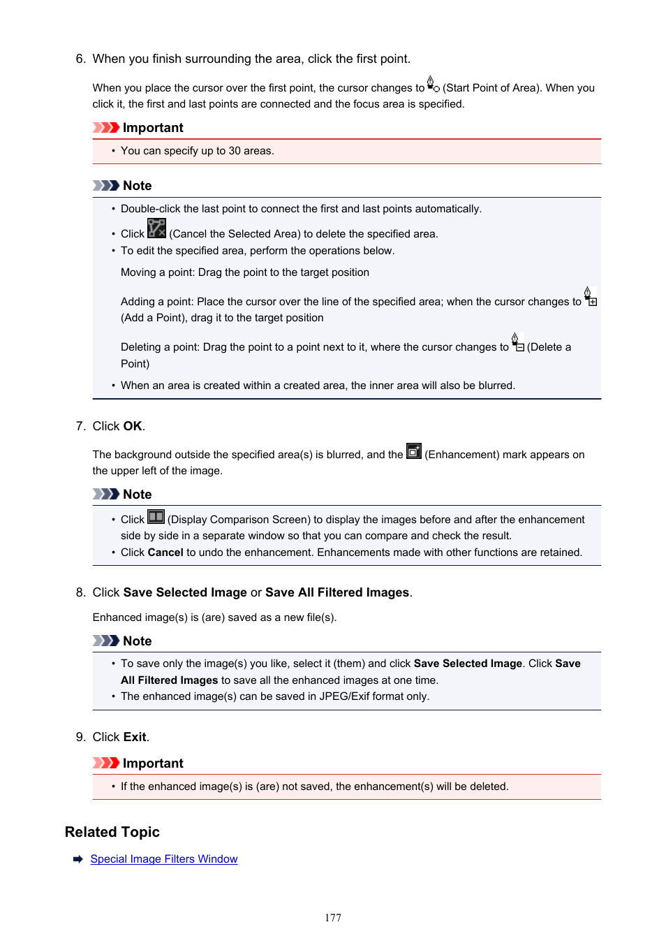 Related topic | Canon PIXMA MX395 User Manual | Page 177 / 300