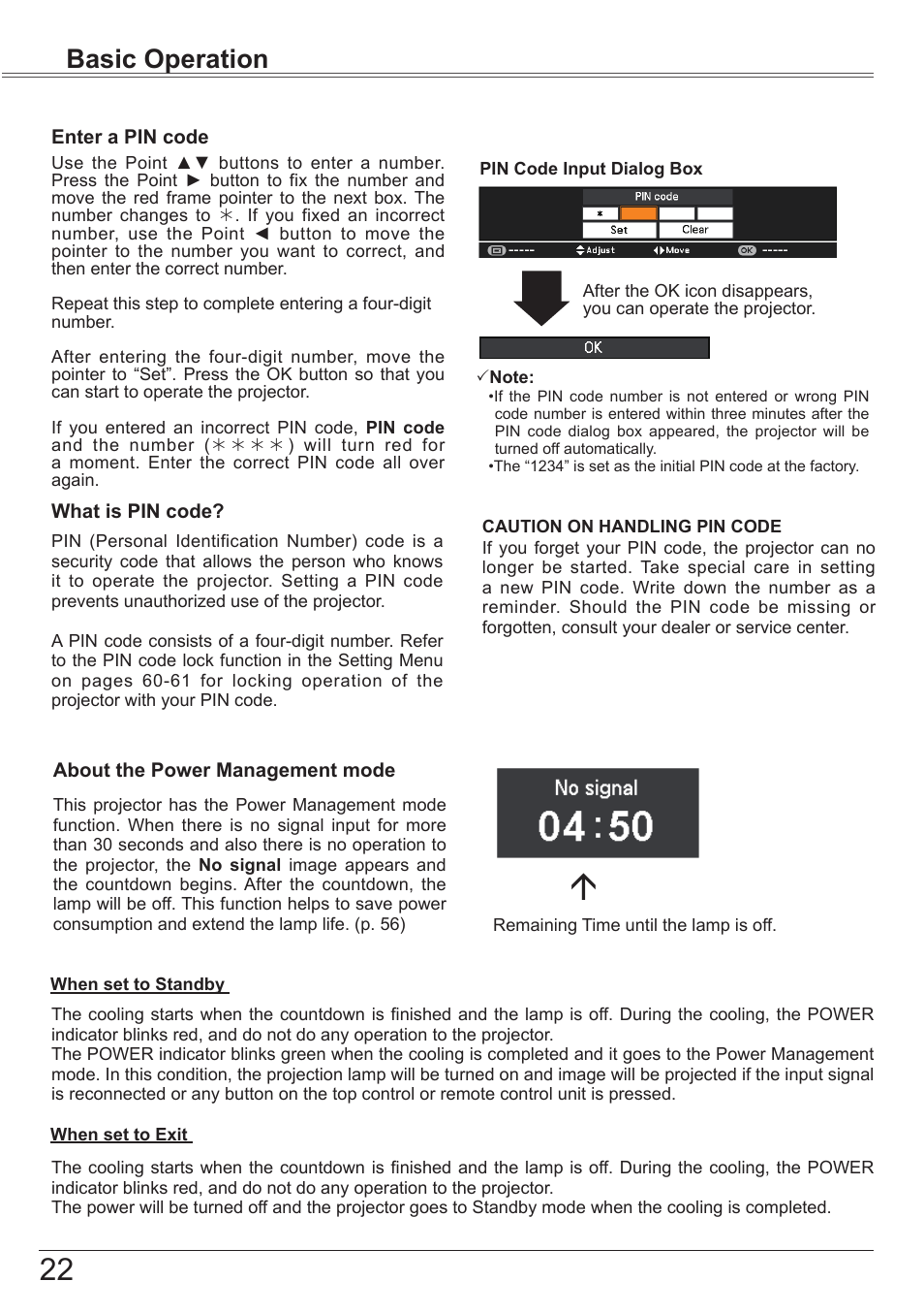 Basic operation | Canon LV-7392A User Manual | Page 22 / 84