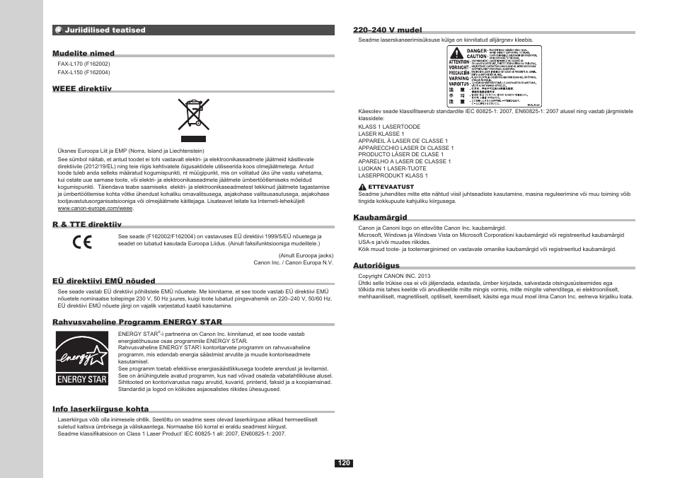 Canon i-SENSYS FAX-L170 User Manual | Page 198 / 248