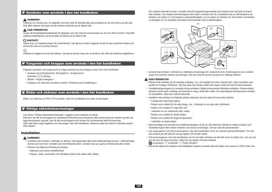 S.140 | Canon i-SENSYS FAX-L170 User Manual | Page 218 / 248
