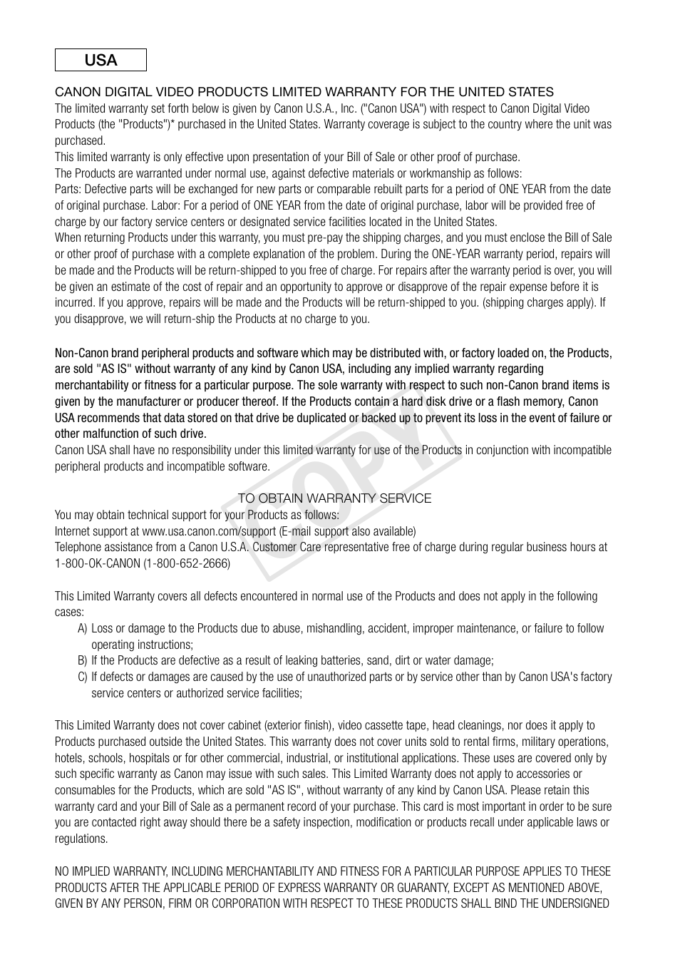 Cop y | Canon RC-V100 User Manual | Page 19 / 23