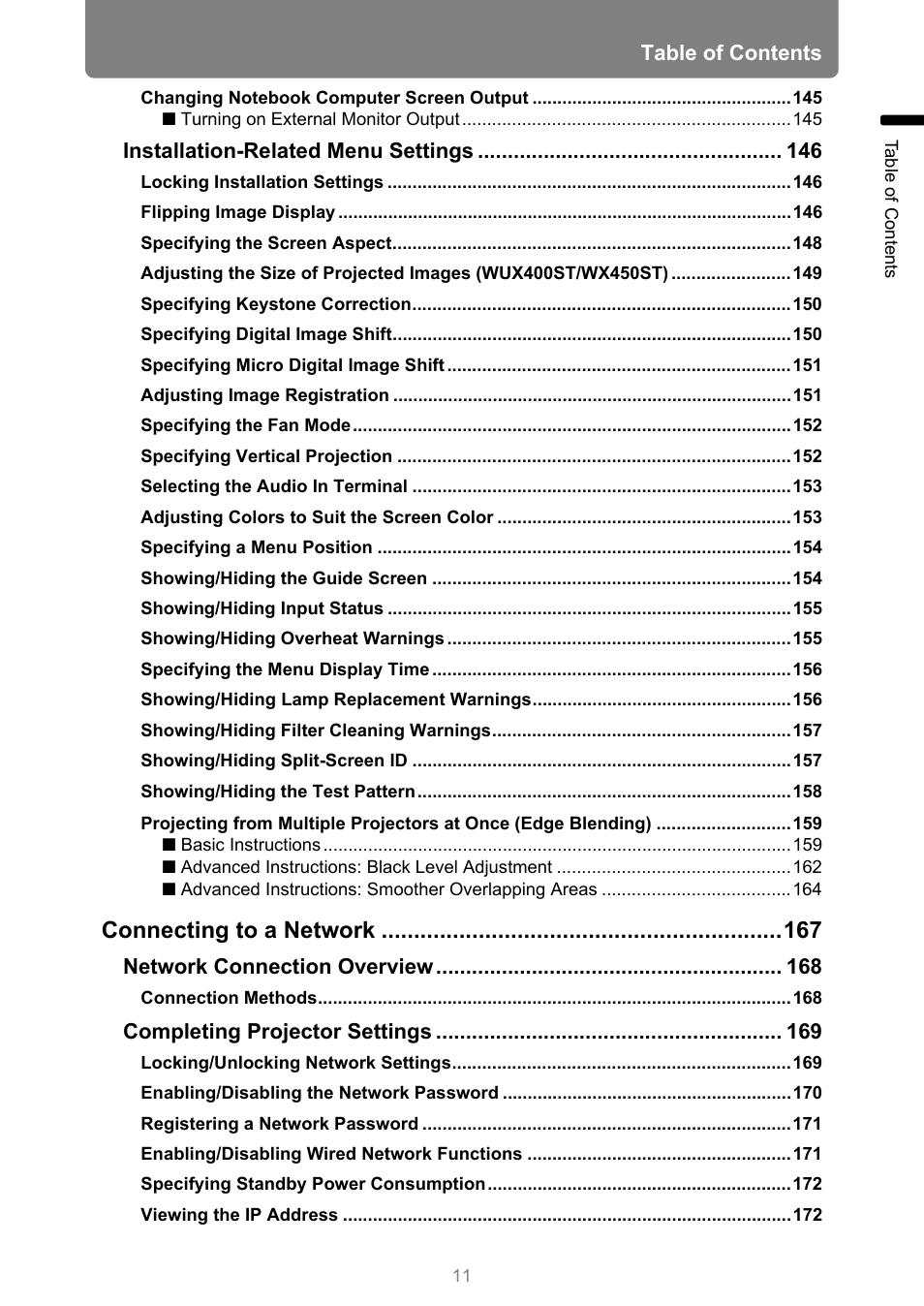 Canon XEED WUX450 User Manual | Page 11 / 314