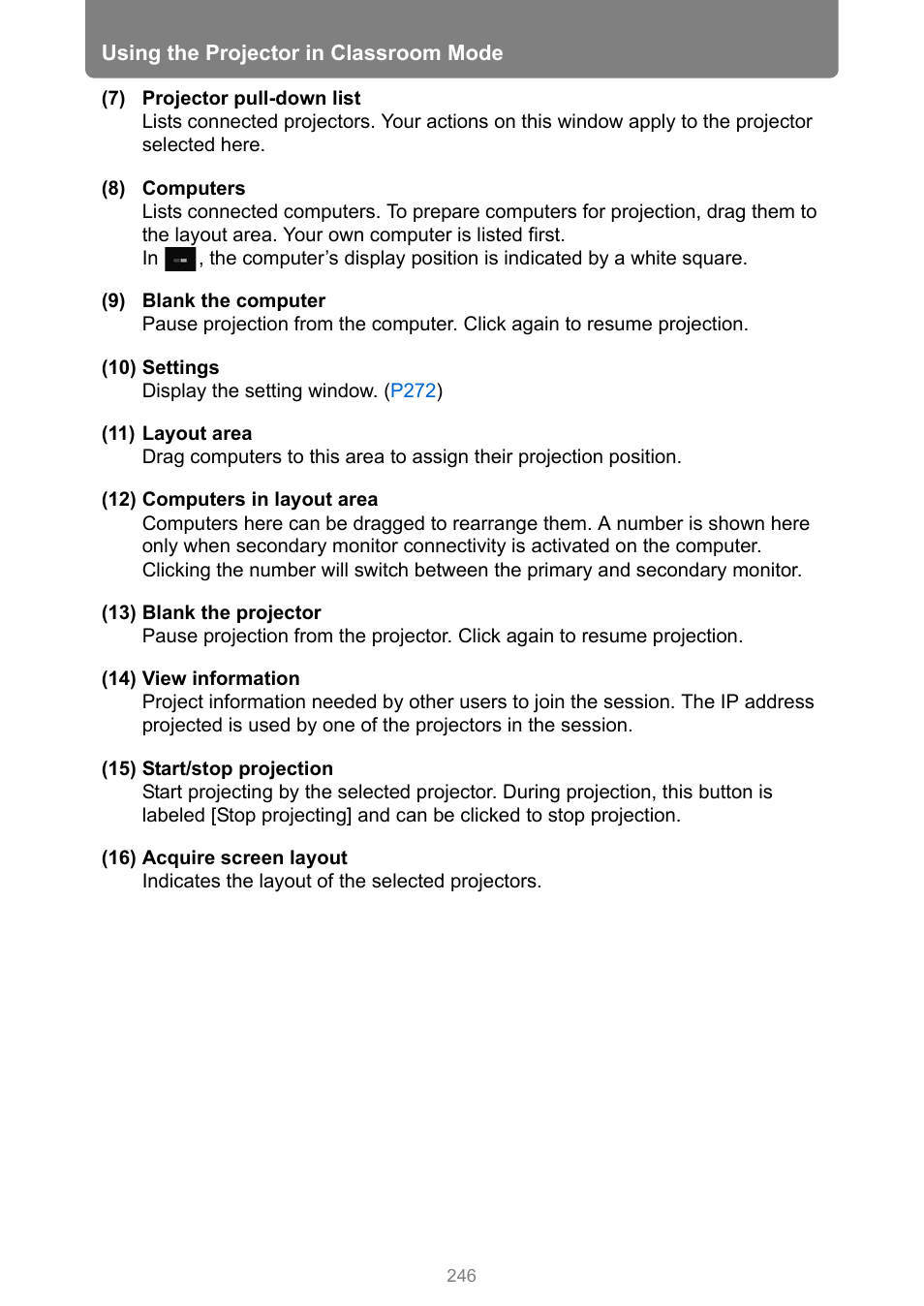 Canon XEED WUX450 User Manual | Page 246 / 314