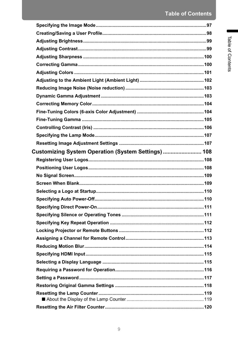 Canon XEED WUX450 User Manual | Page 9 / 314